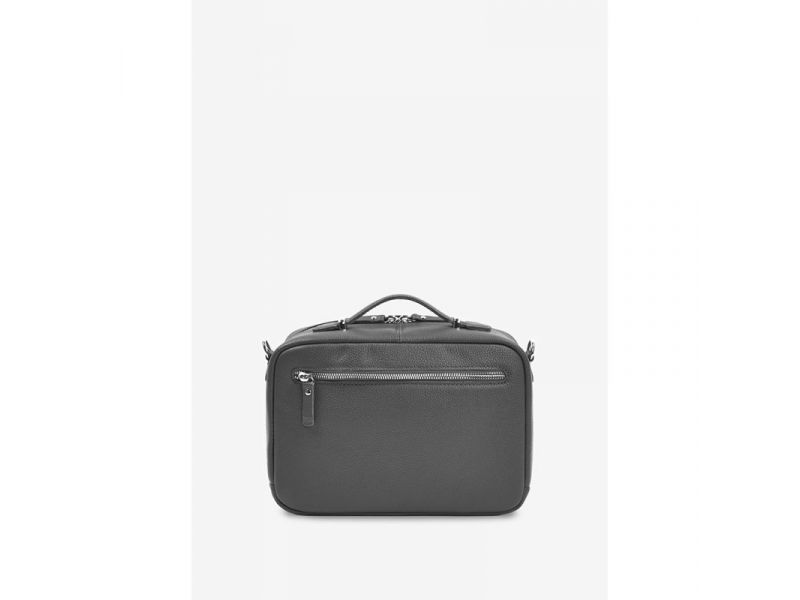 Женская кожаная сумка Avenue графит флотар, фото 4