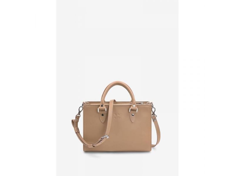 Женская кожаная сумка Fancy карамель краст, фото 1