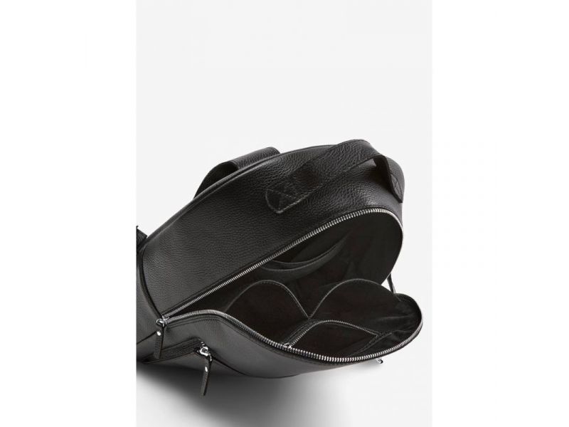 Кожаный рюкзак Groove L черный флотар, фото 4