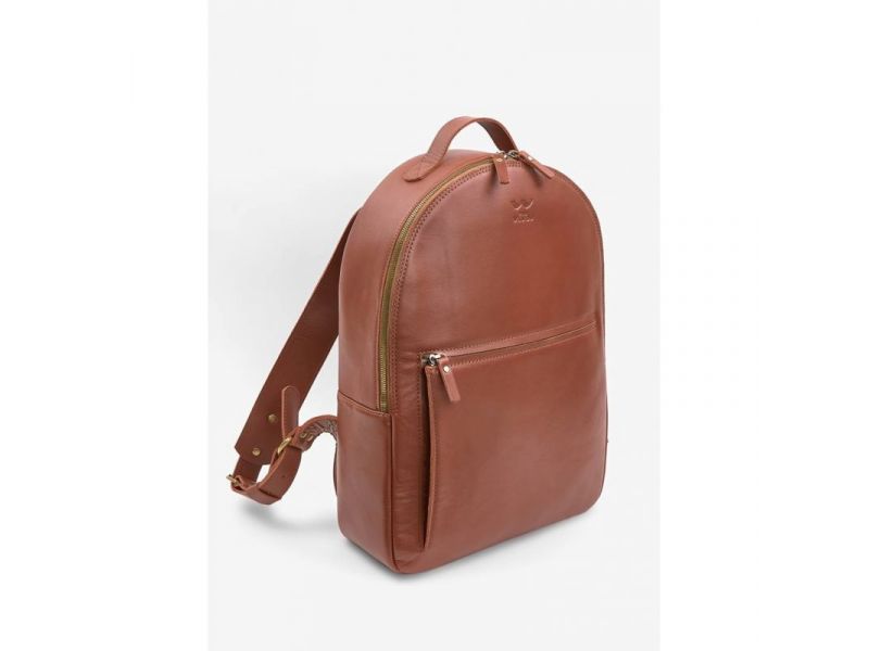 Кожаный рюкзак Groove L светло-коричневый, фото 2