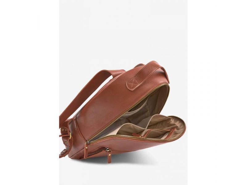 Кожаный рюкзак Groove L светло-коричневый, фото 4