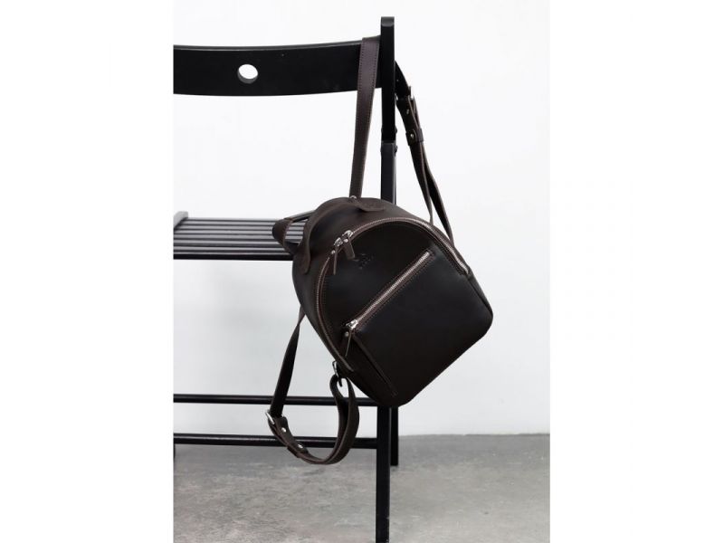 Кожаный рюкзак Groove S темно-коричневый, фото 1