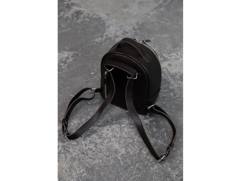 Кожаный рюкзак Groove S темно-коричневый, фото 5