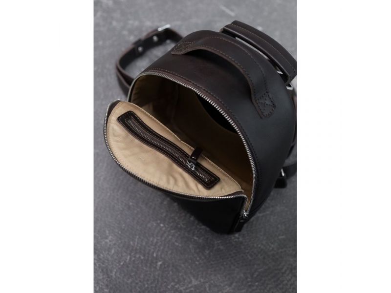 Кожаный рюкзак Groove S темно-коричневый, фото 6