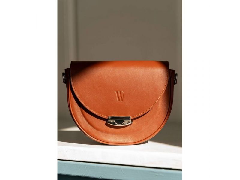 Женская кожаная сумка Kira Светло-коричневая, фото 4