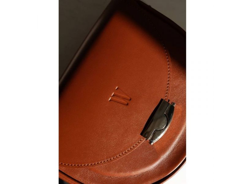 Женская кожаная сумка Kira Светло-коричневая, фото 5