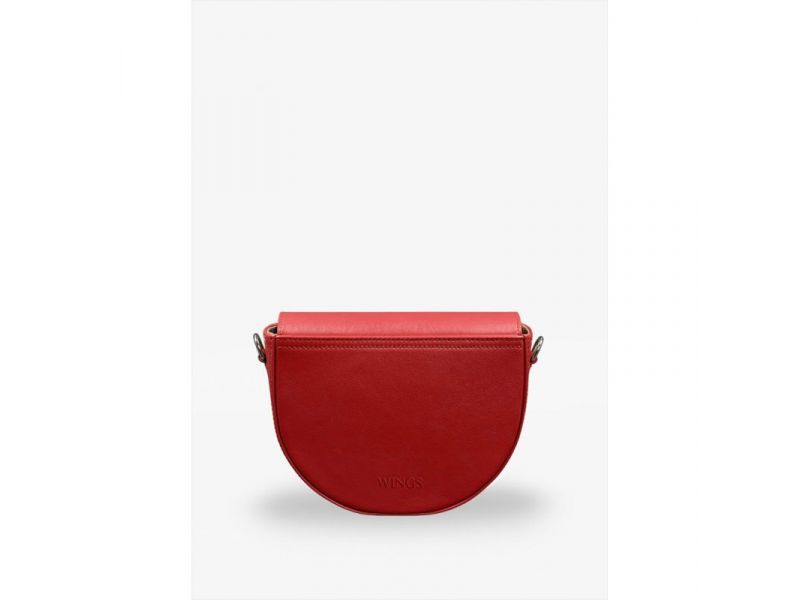 Женская кожаная сумка Kira Красная, фото 6