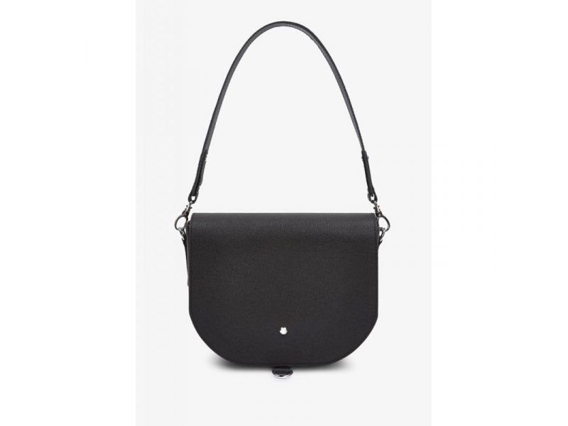 Женская кожаная сумка Ruby L черная Saffiano, фото 3