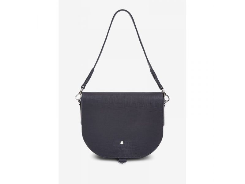 Женская кожаная сумка Ruby L Синий Saffiano, фото 3