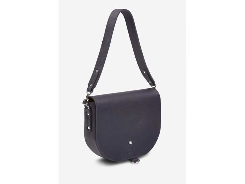 Женская кожаная сумка Ruby L Синий Saffiano, фото 4