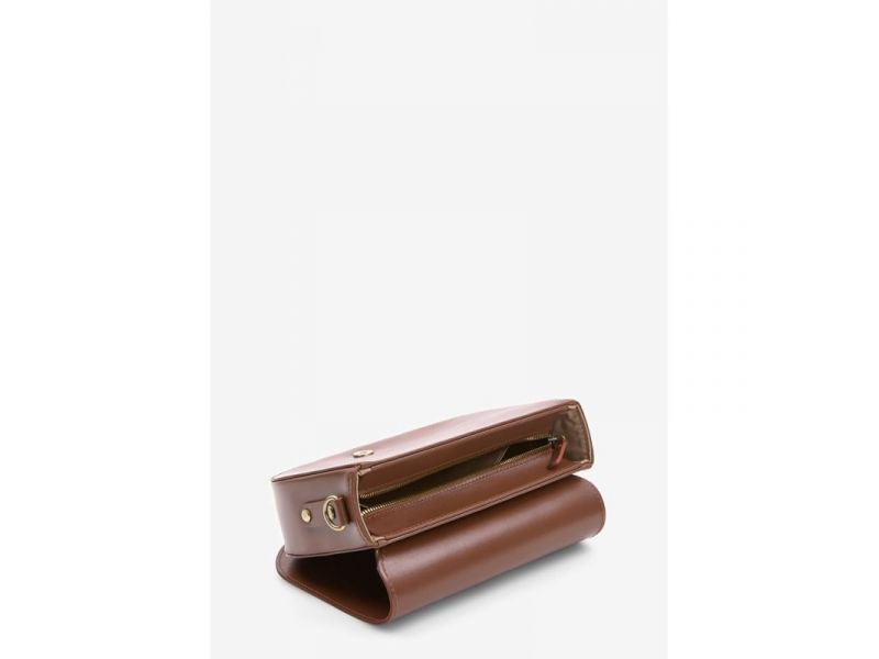 Женская кожаная сумка Ruby L светло-коричневая гладкая, фото 7