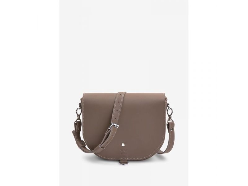 Женская кожаная сумка Ruby L темно-бежевая, фото 1