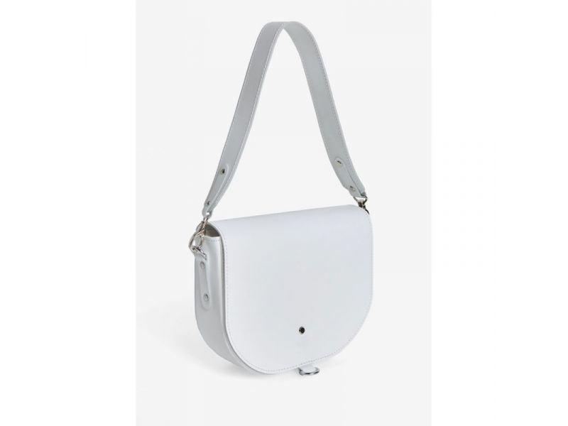 Женская кожаная сумка Ruby L белая, фото 4