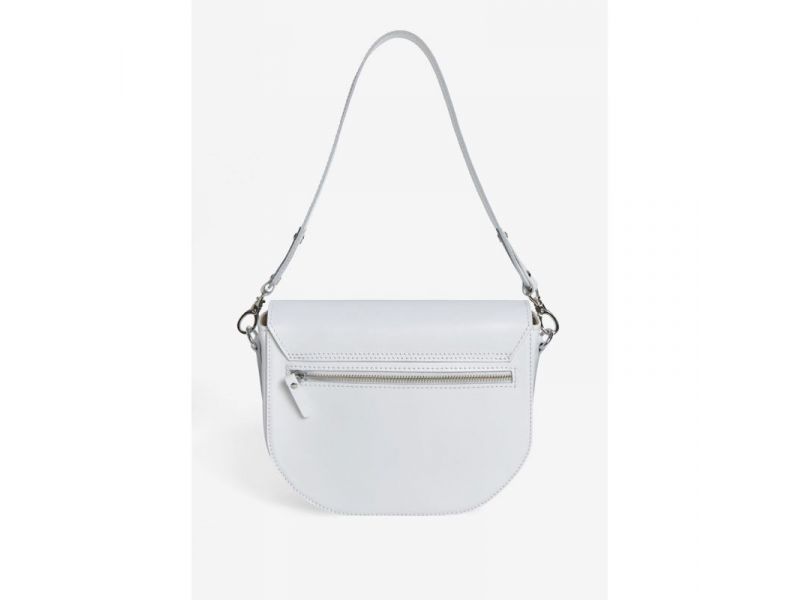 Женская кожаная сумка Ruby L белая, фото 5