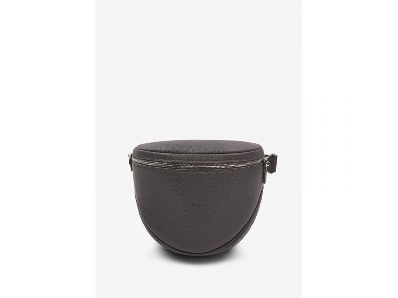 Кожаная сумка поясная-кроссбоди Vacation графит флотар, фото 2