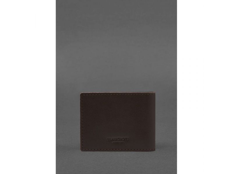 Кожаная обложка для удостоверения ветерана военной службы темно-коричневая, фото 3