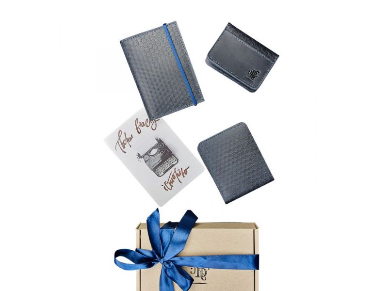 Мужской подарочный набор кожаных аксессуаров Ливерпуль (old), фото 4