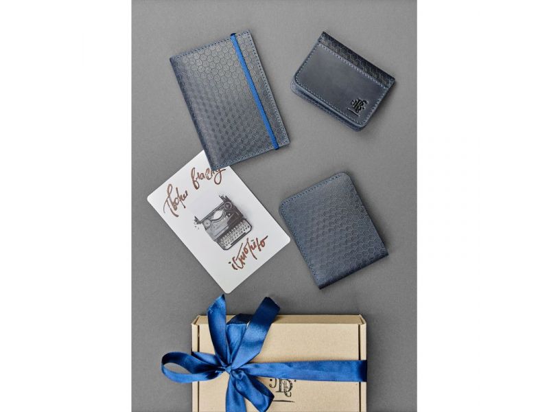 Мужской подарочный набор кожаных аксессуаров Ливерпуль (old), фото 1