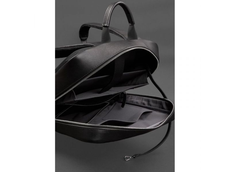 Кожаный рюкзак Foster 1.1 Черный, фото 5