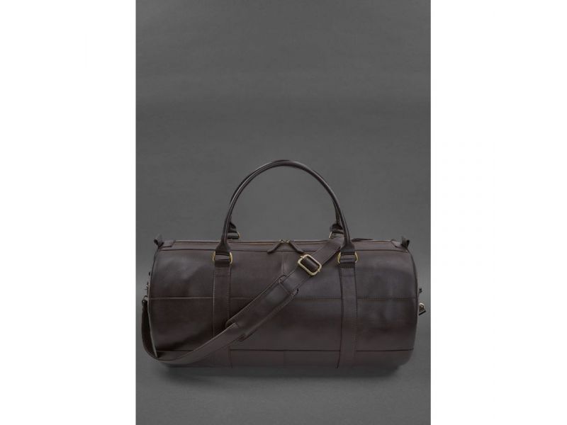 Кожаная сумка Harper MAXI темно-коричневая краст, фото 1