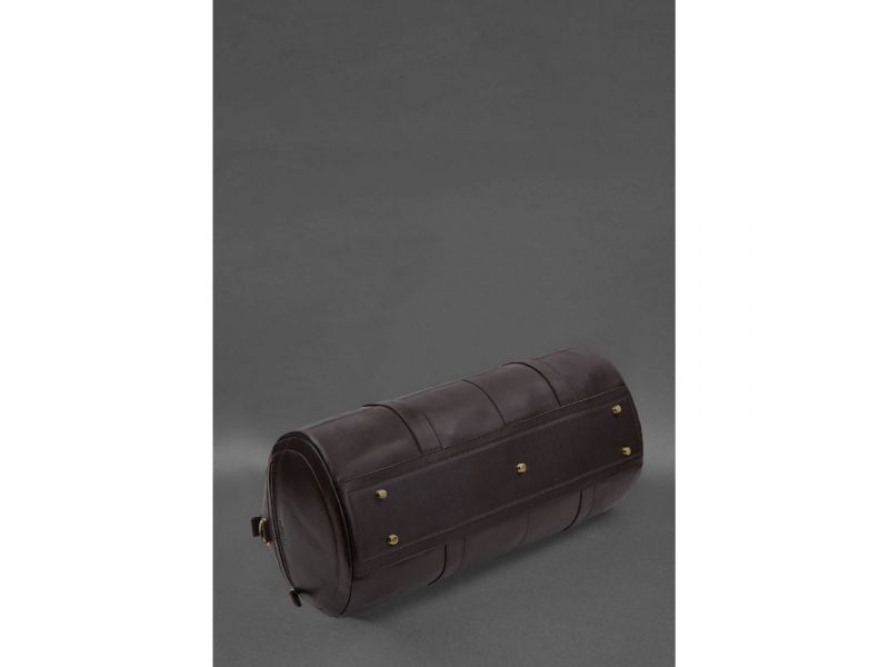 Кожаная сумка Harper MAXI темно-коричневая краст, фото 5