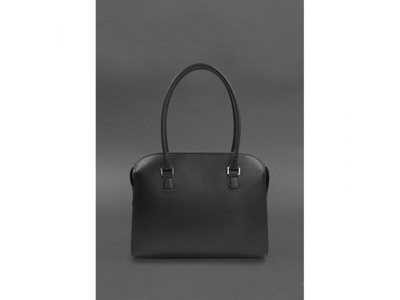 Женская кожаная сумка Business черный Краст, фото 4