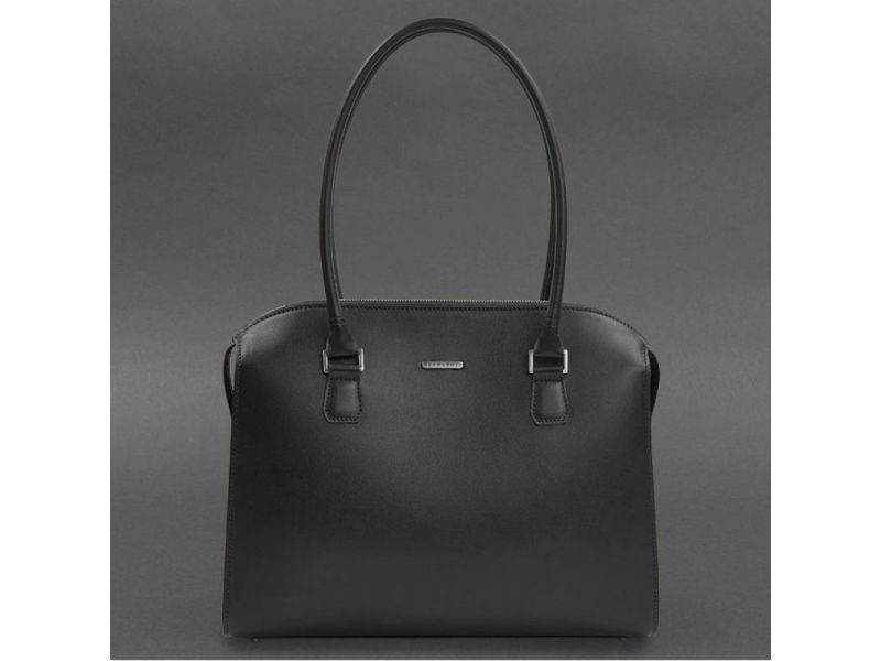 Женская кожаная сумка Business черный Краст, фото 7