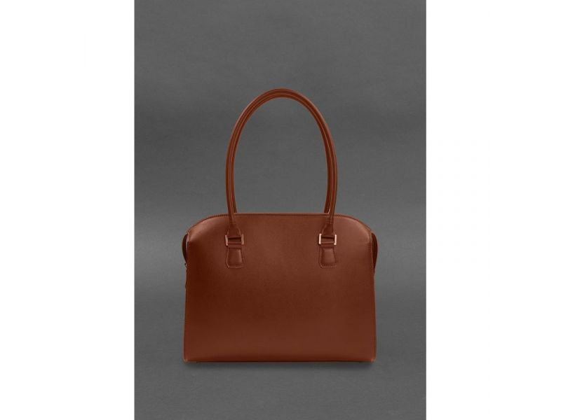 Женская кожаная сумка Business светло-коричневый Краст, фото 4