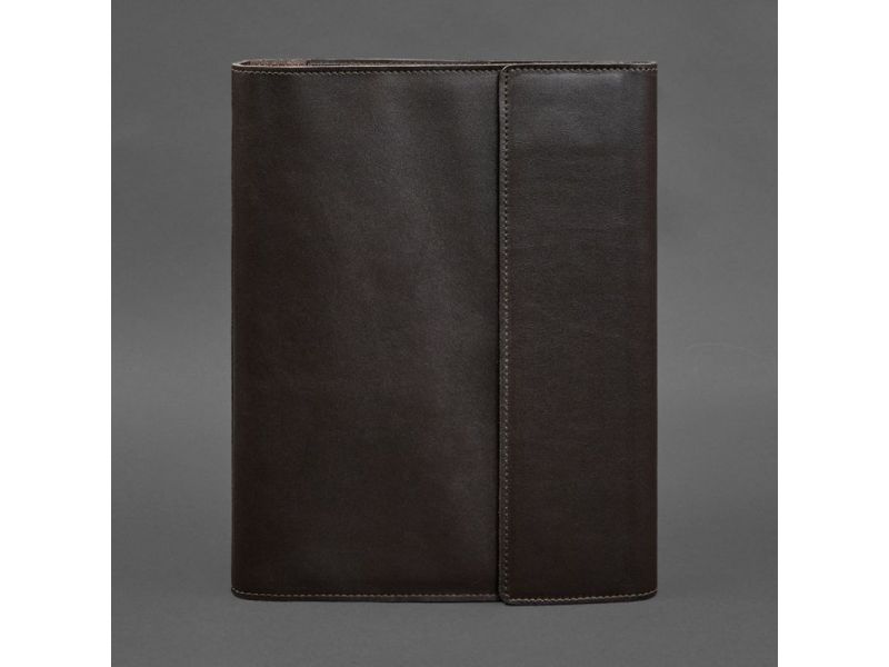 Кожаная папка для документов &amp;quot;Семейная&amp;quot; А4 на сегрегаторе с файлами темно-коричневая, фото 10