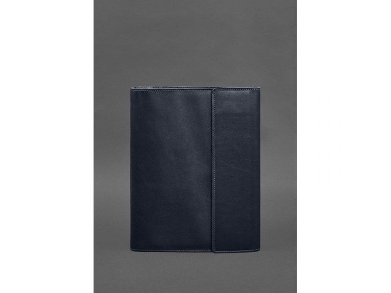 Кожаная папка для документов &amp;quot;Семейная&amp;quot; А4 Темно-синяя, фото 1