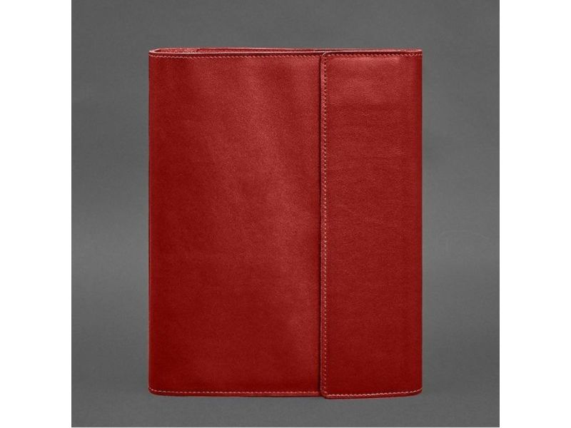 Кожаная папка для документов &amp;quot;Семейная&amp;quot; А4 Красная, фото 5