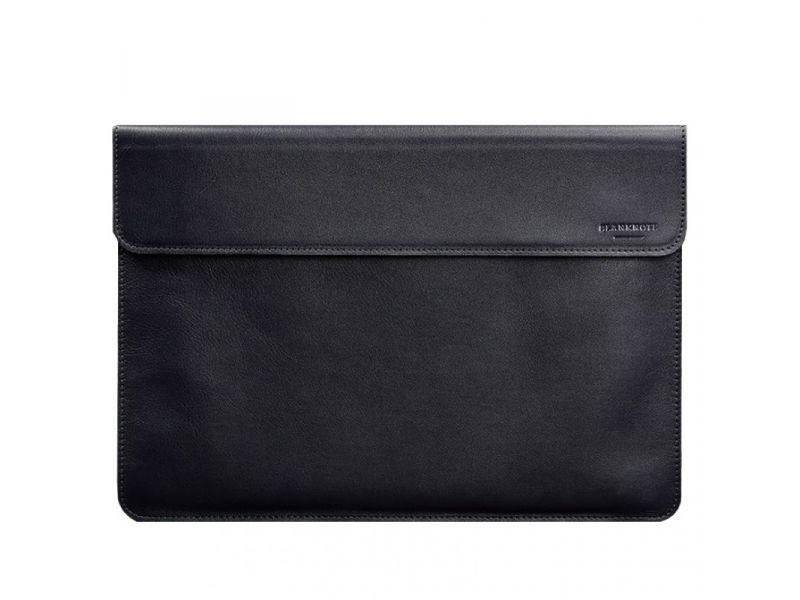 Кожаный чехол-конверт на магнитах для MacBook Air 15 (2023) Темно-синий, фото 5