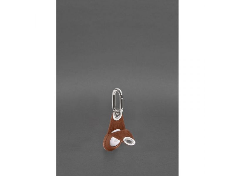 Кожаный чехол для Apple AirTag Светло-коричневый, фото 3