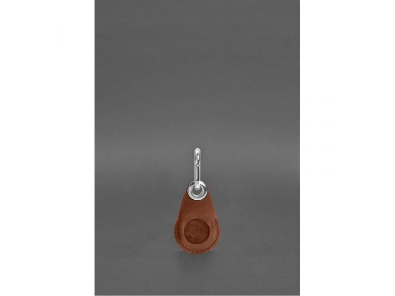 Кожаный чехол для Apple AirTag Светло-коричневый, фото 4