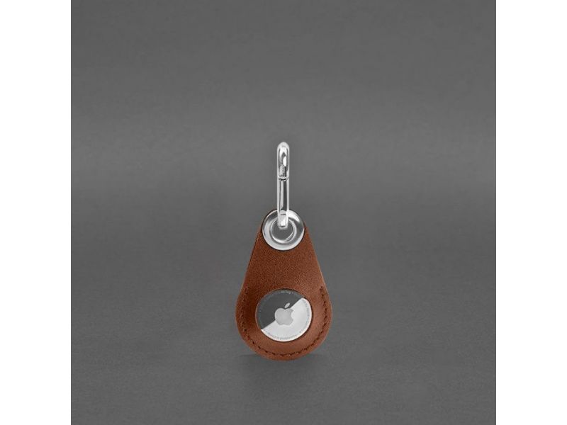 Кожаный чехол для Apple AirTag Светло-коричневый, фото 6