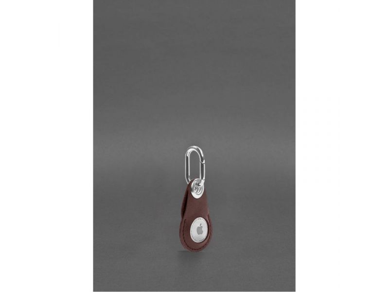 Кожаный чехол для Apple AirTag Бордовый, фото 2