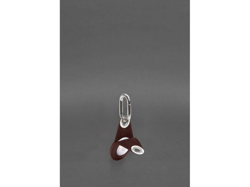 Кожаный чехол для Apple AirTag Бордовый, фото 3