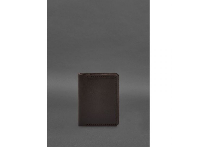 Кожаная обложка для водительского удостоверения, ID и пластиковых карт 2.1 коричневая, фото 1