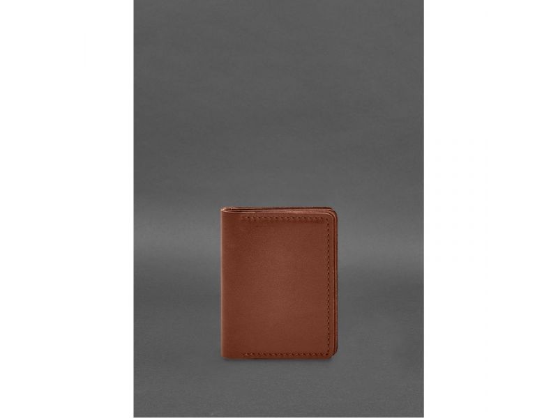 Кожаная обложка для водительского удостоверения, ID и пластиковых карт 2.1 светло-коричневая, фото 1