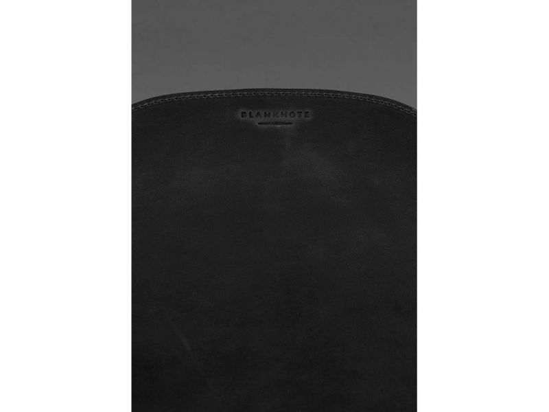 Коврик для мышки &amp;quot;Грушка&amp;quot; из натуральной кожи черный Crazy Horse, фото 5