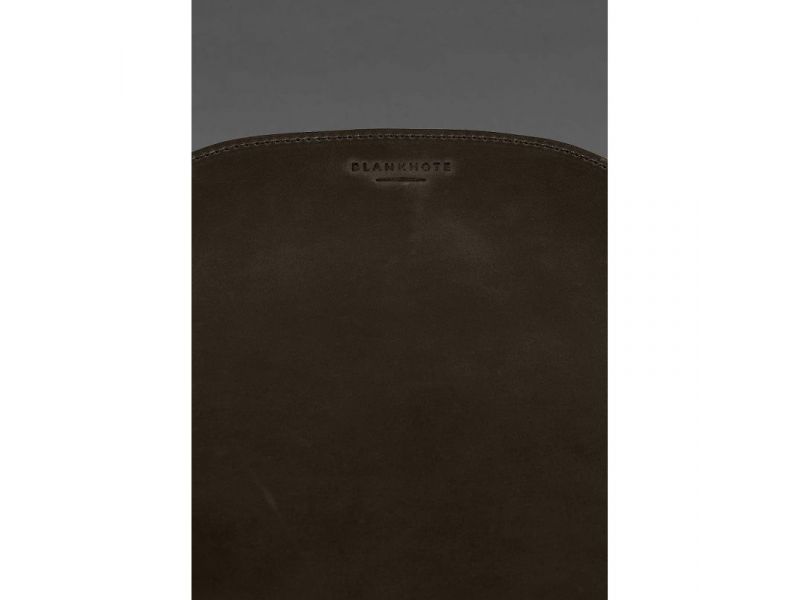 Коврик для мышки &amp;quot;Грушка&amp;quot; из натуральной кожи темно-коричневый Crazy Horse, фото 5