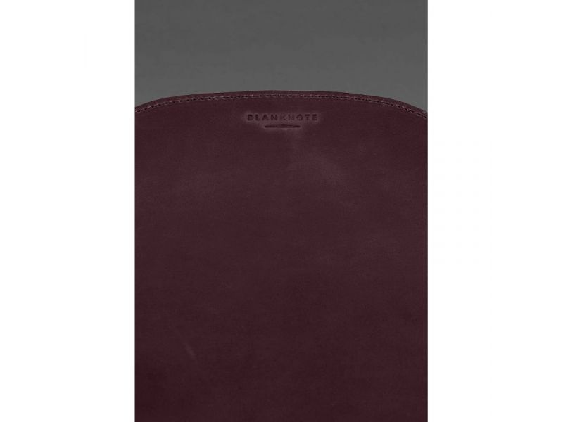 Коврик для мышки &amp;quot;Грушка&amp;quot; из натуральной кожи бордовый Crazy Horse, фото 5