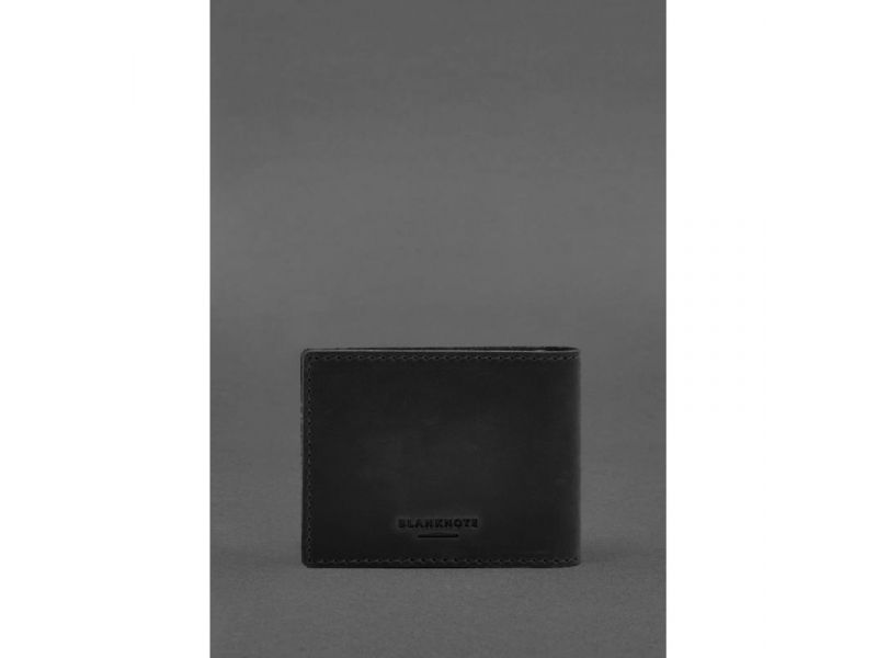 Кожаная обложка для удостоверения инвалида в результате российско-украинской войны черный Crazy Horse, фото 3