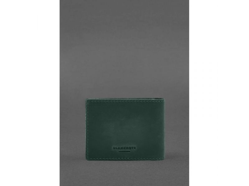 Кожаная обложка для удостоверения инвалида в результате российско-украинской войны зеленый Crazy Horse, фото 3