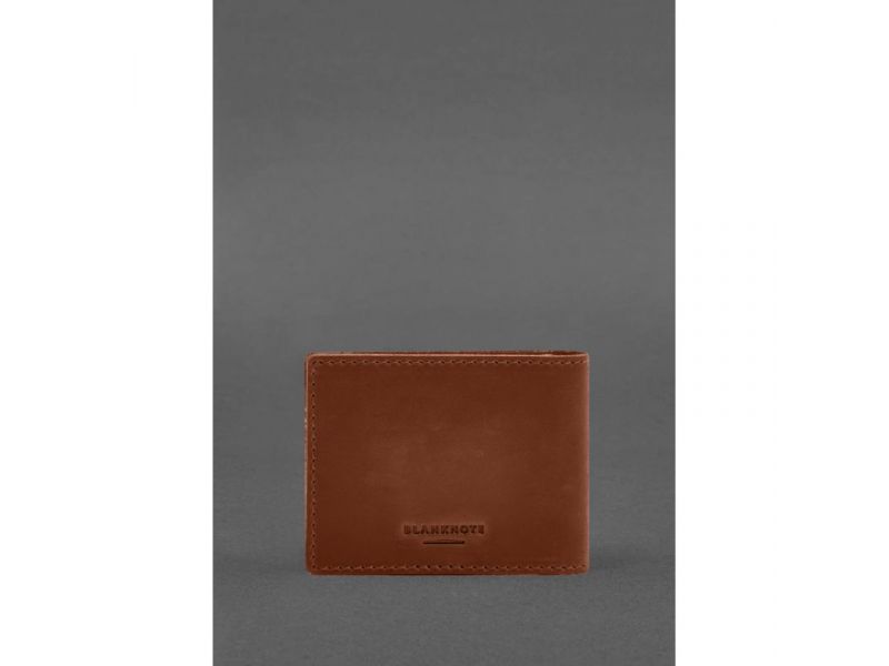 Кожаная обложка для удостоверения инвалида в результате российско-украинской войны светло-коричневый Crazy Horse, фото 3