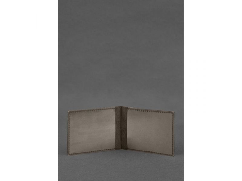 Кожаная обложка для удостоверения инвалида в результате российско-украинской войны темно-коричневый Crazy Horse, фото 2