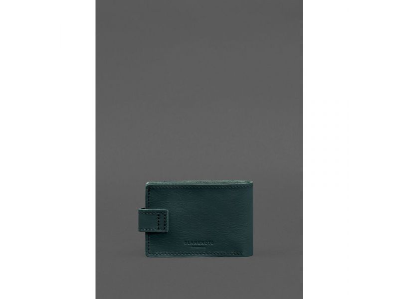 Кожаная обложка-портмоне для удостоверения участника боевых действий (УБД картонный документ) Зеленая, фото 5