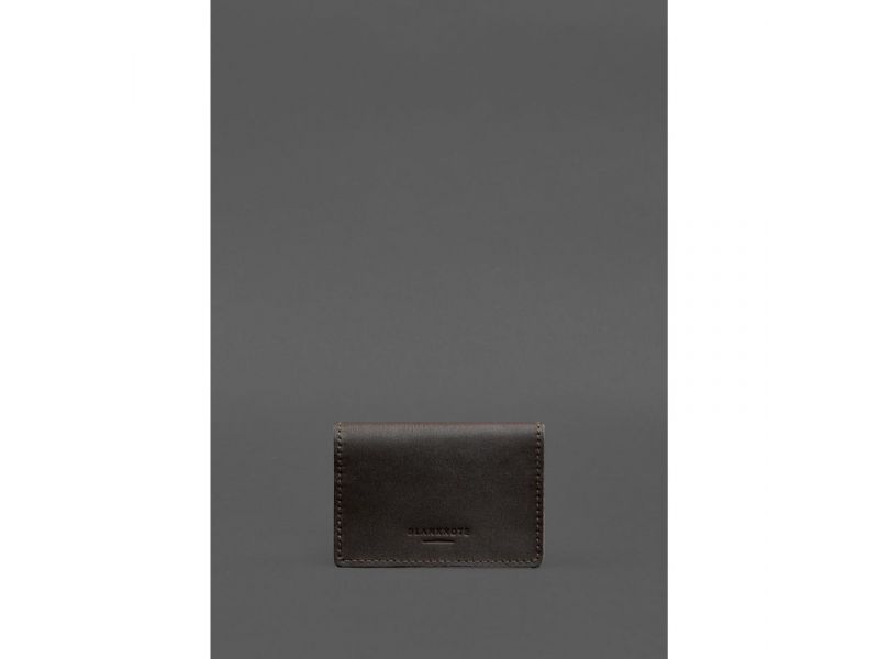 Кожаная обложка для пенсионного удостоверения темно-коричневая, фото 4