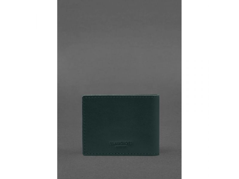 Кожаная обложка для удостоверения ветерана военной службы зеленая, фото 3