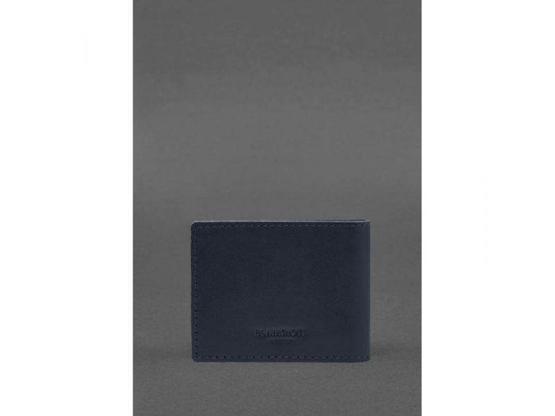 Кожаная обложка для удостоверения ветерана военной службы синяя, фото 3